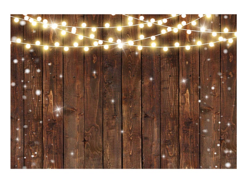 Funnytree 7x5FT Rustic Glitter Wood Photography Backdrop for Wedding Party Banner Birthday Bridal Shower I Do BBQ Baby Shower Background Photo Booth - Image 1